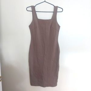 Mocha bodycon dress